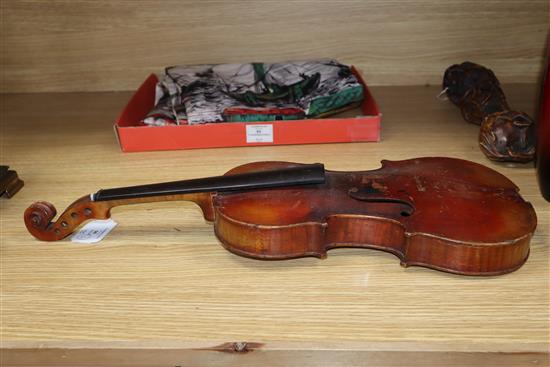 An early 20th century violin